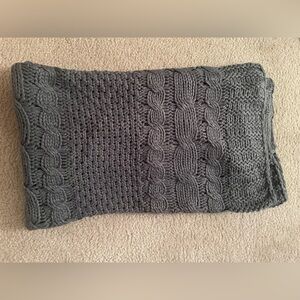 Kirklands Throw Blanket grayish blue 53 by 57 inch